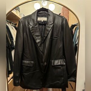 NWT - Sebby Clothing Faux Leather Blazer/Jacket